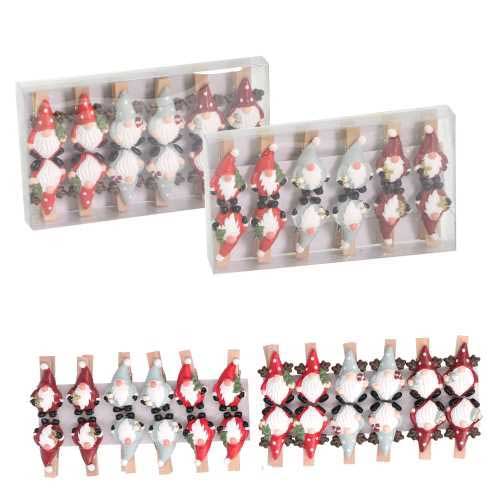 1 CONF. MOLLETTE IN RESINA CON GNOMI 12PZ ASSORTITI