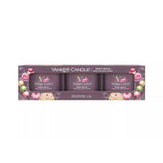 3 CANDELE PROFUMATE VOTIVE IN VETRO BERRY MOCHI