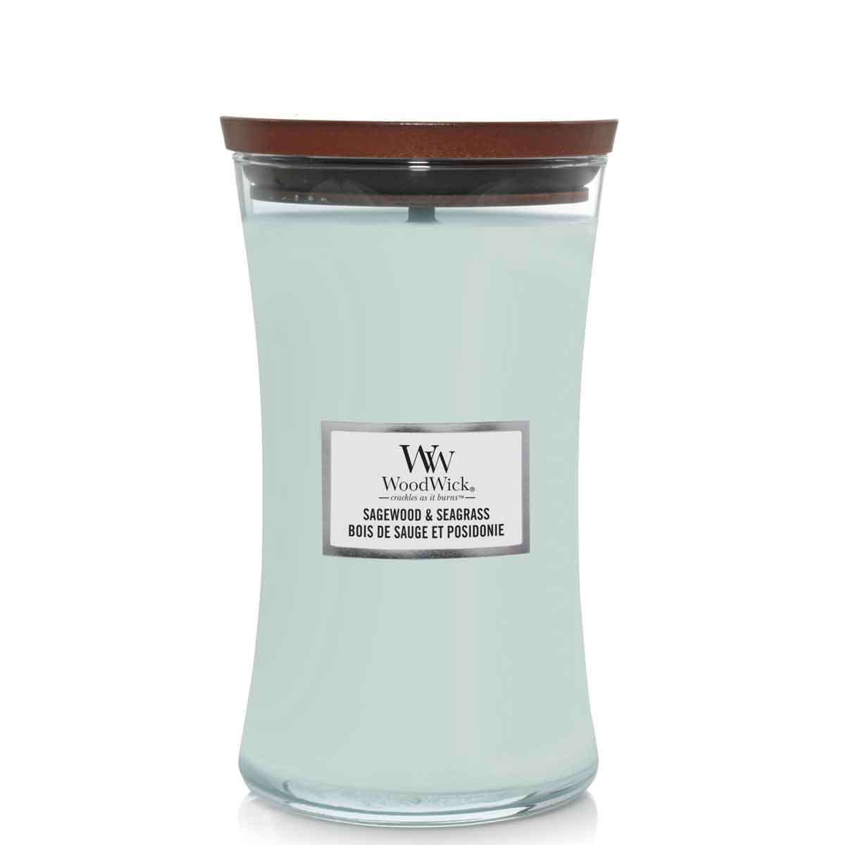 CANDELA CLESSIDRA GRANDE LARGE JAR SAGEWOOD & SEAGRASS