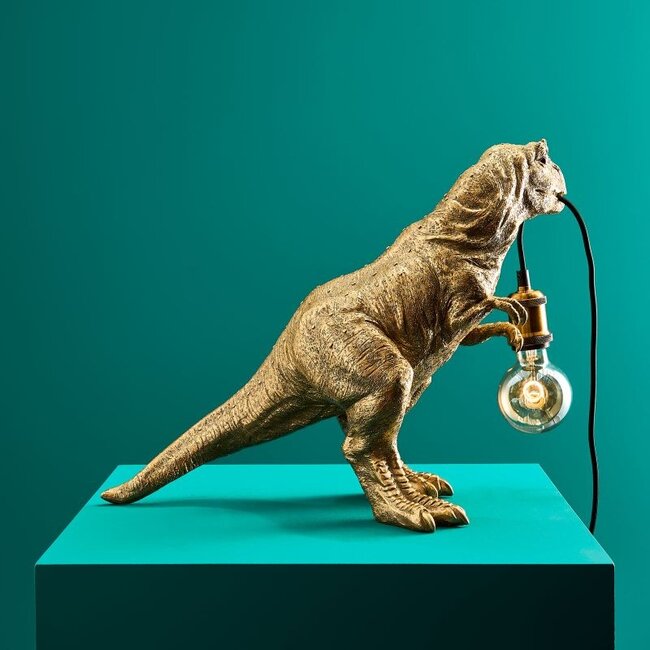 Lampada da Tavolo Dinosauro Rexy 50,5X22X35CM Oro E27 WERNER VOSS - immagine 5