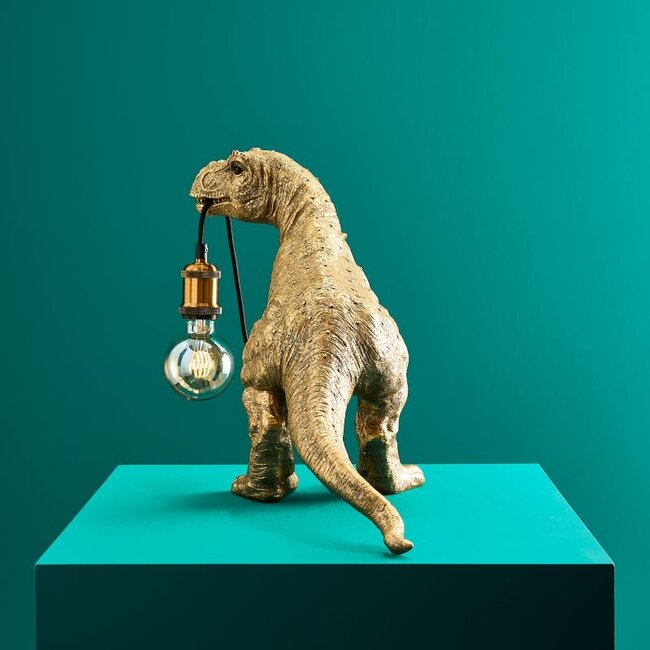 Lampada da Tavolo Dinosauro Rexy 50,5X22X35CM Oro E27 WERNER VOSS - immagine 2