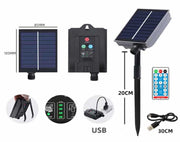 PANNELLO SOLARE CON GIOCHI LUCE PER LUCI DI NATALE