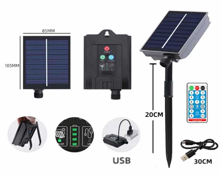 PANNELLO SOLARE CON GIOCHI LUCE PER LUCI DI NATALE