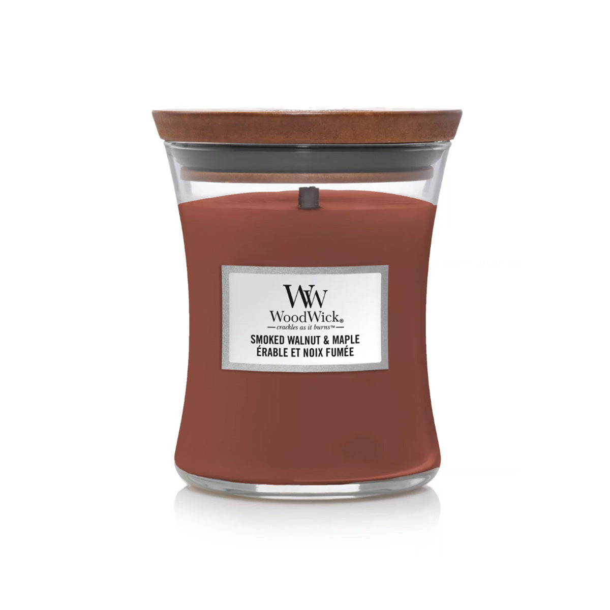 CANDELA CLESSIDRA MEDIA MEDIUM JAR SMOKED WALNUT & MAPLE