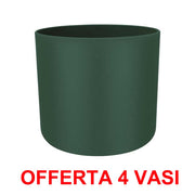 OFFERTA 4 VASO B.FOR SOFT ROUND 14CM VERDE