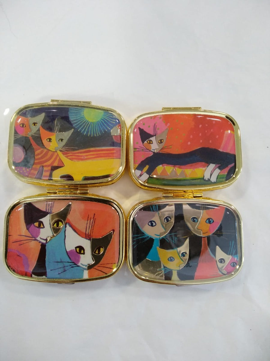 PORTA PILLOLE CATS METALLO CON SPECCHIO ASS