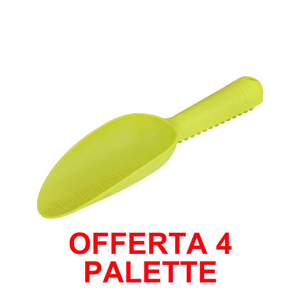 OFFERTA 4 PALETTA DA GIARDINO GREEN BASICS SCOOP M LIME GREEN