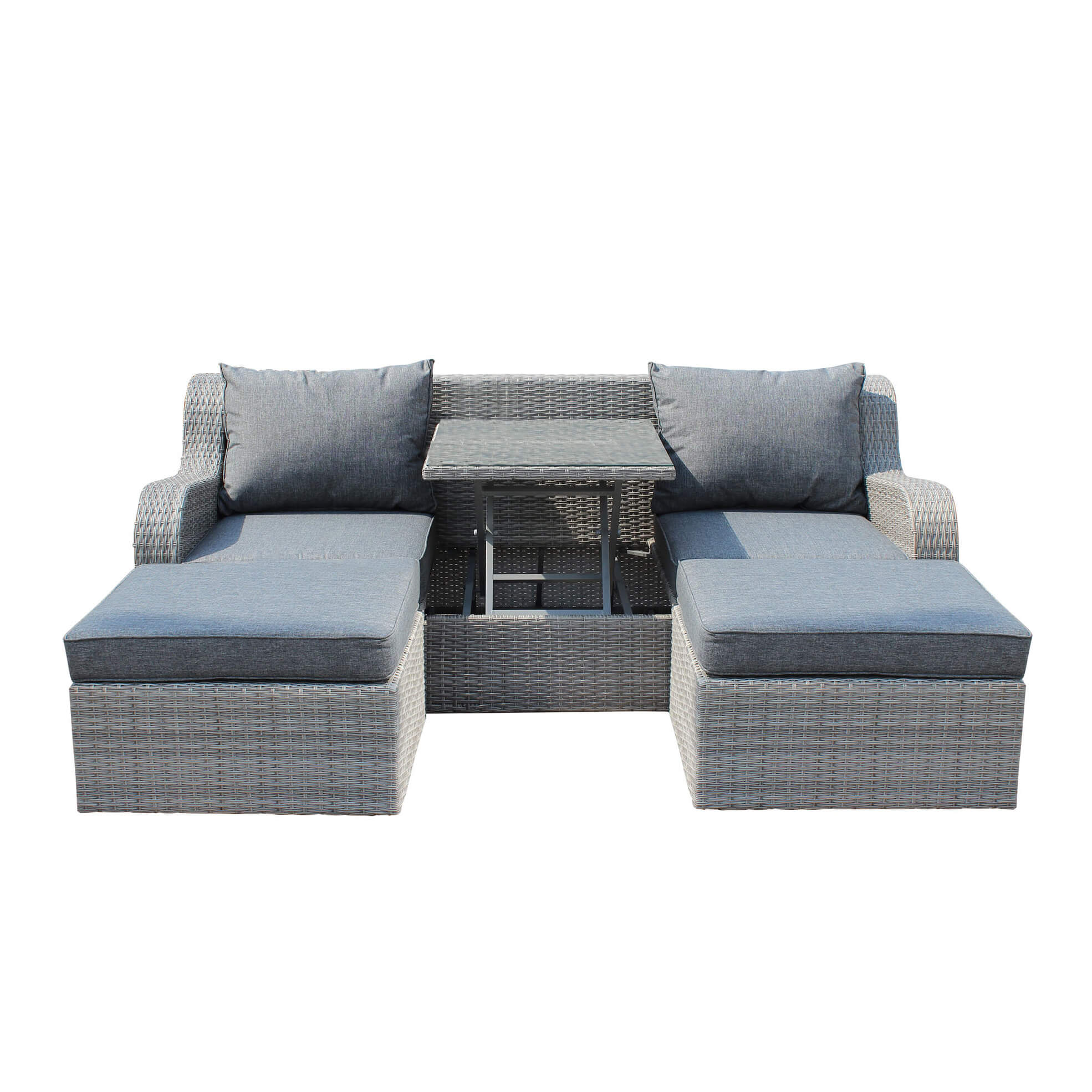 DIVANO CON 2 POUF PERU' C/CUSC