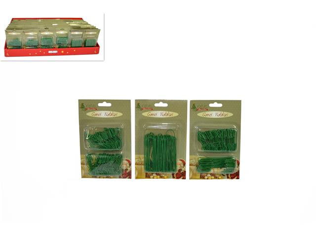 OFFERTA 5 CONFEZIONI DI GANCI METALLO VERDE PER APPENDERE LE PALLINE ASSORTITI