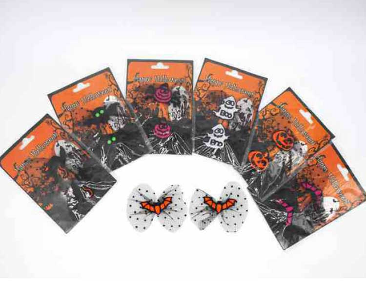 OFFERTA 4 SET CON 2 FORCINE PER CAPELLI DI HALLOWEEN