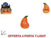 OFFERTA 4 PORTA TEALIGHT LANTERNA ZUCCA DI HALLOWEEN 11CM