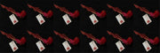 OFFERTA 12 UCCELLINI APPENDIBILI CON CLIP 17CM ROSSO