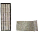 OFFERTA 2 ROTOLI NASTRO REGALO ARGENTO GLITTER SCURO 11X270CM