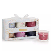 CONFEZIONE REGALO SAKURA BLOSSOM FESTIVAL 6 CANDELE VOTIVE IN VETRO