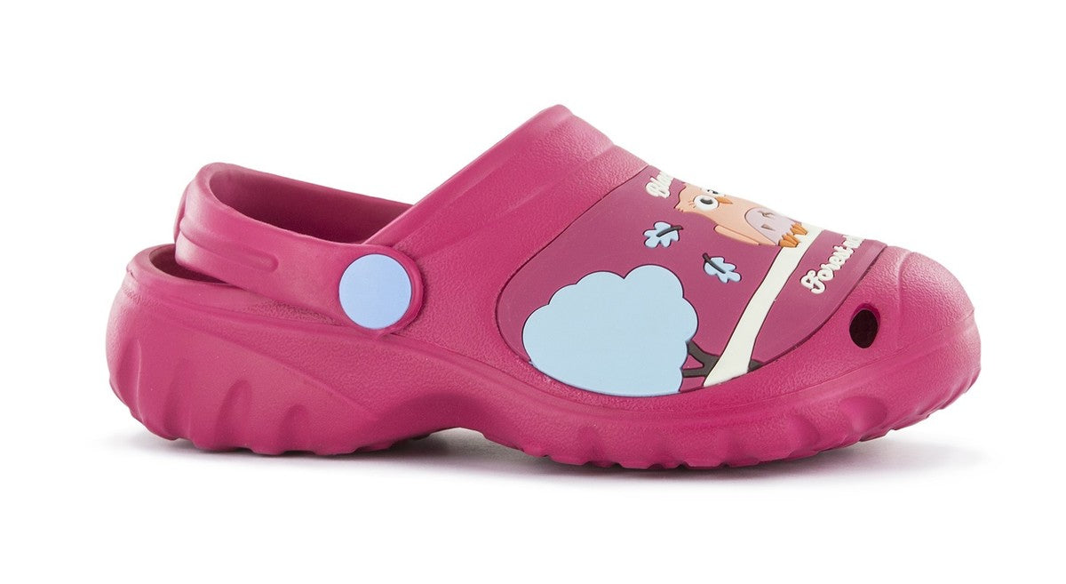 CIABATTE SABOT PER BAMBINI ROSA HAPPY TG.30/31