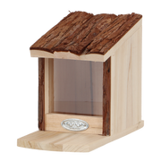 MANGIATOIA PER SCOIATTOLI CON TETTO IN LEGNO H17.8CM
