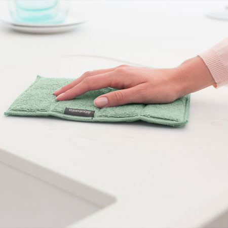 3 PANNI PER PULIZIA IN MICROFIBRA JADE GREEN