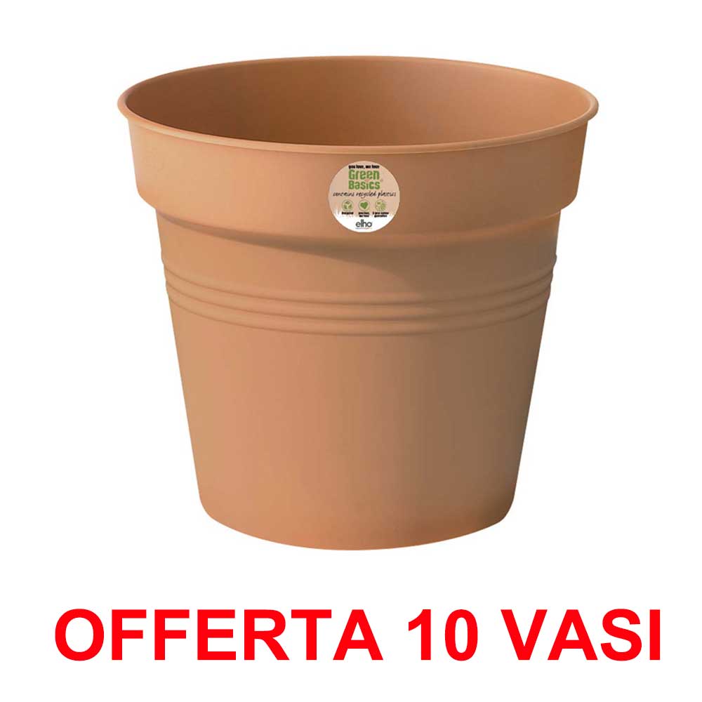 OFFERTA 10 VASO GREEN BASICS GROWPOT 27CM MILD TERRA