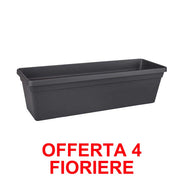FIORIERA GREEN BASICS TROUGH 60CM LIVING BLACK