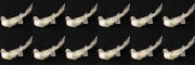 OFFERTA 12 UCCELLINI APPENDIBILI CON CLIP 21CM BIANCO