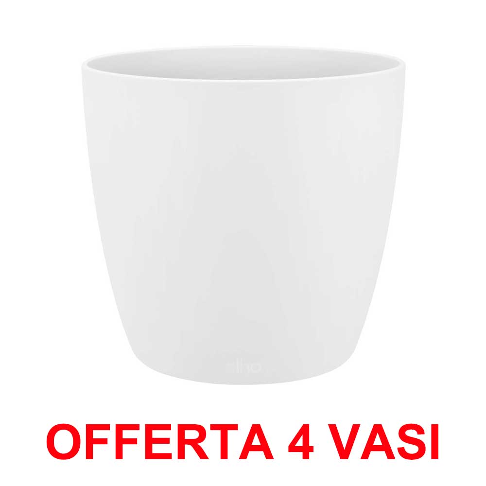 OFFERTA 4 VASO BRUSSELS ROUND 18CM WHITE