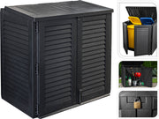 BOX DA GIARDINO A 2 ANTE - 117X74X110CM