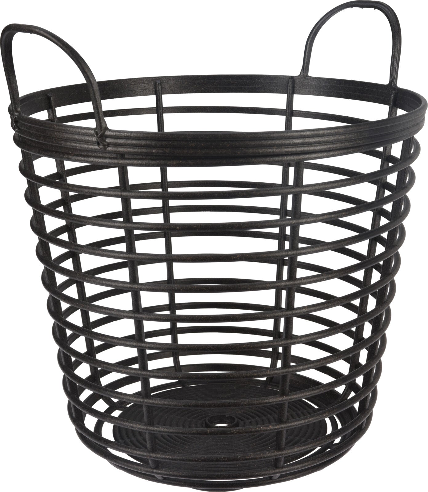 CESTA IN POLIETILENE COLORE ANTRACITE 37,5XH40CM