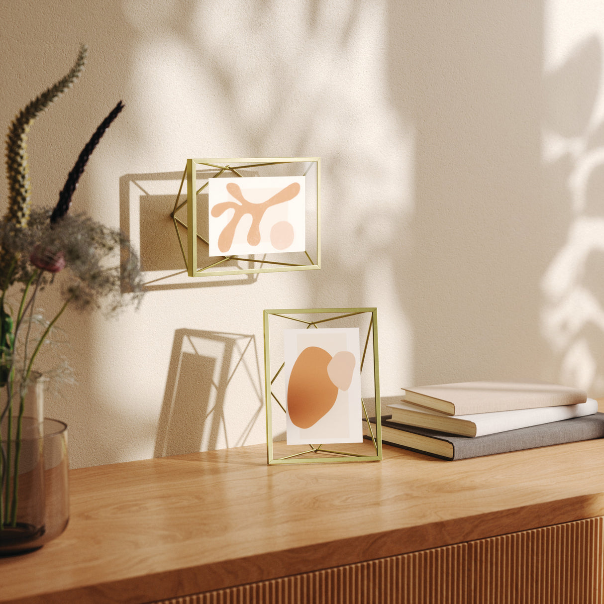 Cornice Portafoto Prisma 10x15 cm Ottone Opaco Umbra