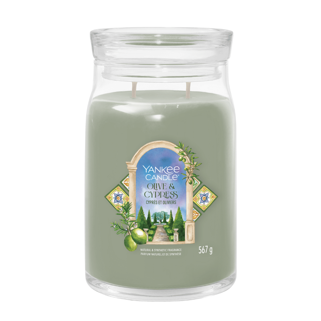 CANDELA GIARA GRANDE SIGNATURE OLIVE & CYPRESS - YANKEE CANDLE