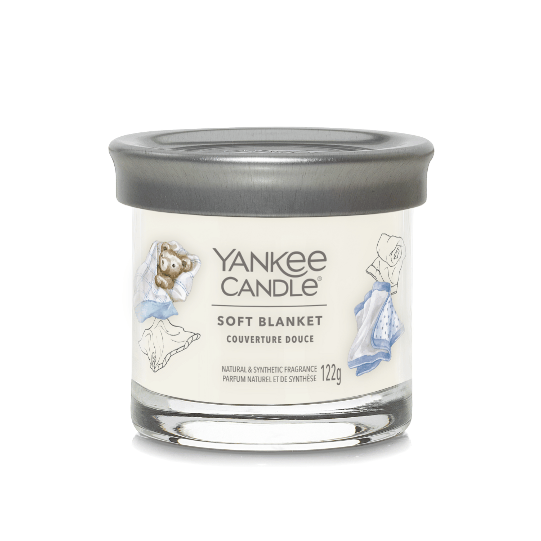 CANDELA TUMBLER PICCOLA SIGNATURE SOFT BLANKET - YANKEE CANDLE