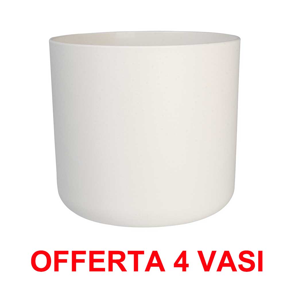 OFFERTA 4 VASO B.FOR SOFT ROUND 22CM BIANCO