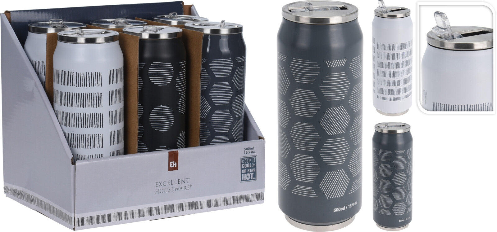 BORRACCIA LATTINA ISOLANTE 500ML COLORE ASSORTITO