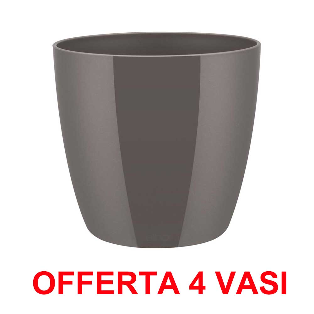 OFFERTA 4 VASO BRUSSELS DIAMOND ROUND 14CM OYSTER PEARL