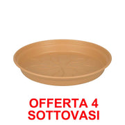 OFFERTA 4 SOTTOVASO GREEN BASICS GROWPOT SAUCER 34CM MILD TERRA