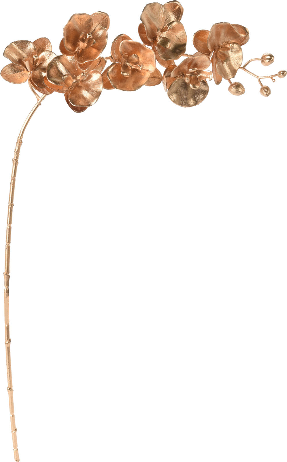 RAMO DI ORCHIDEA COLORE ORO METALLICO