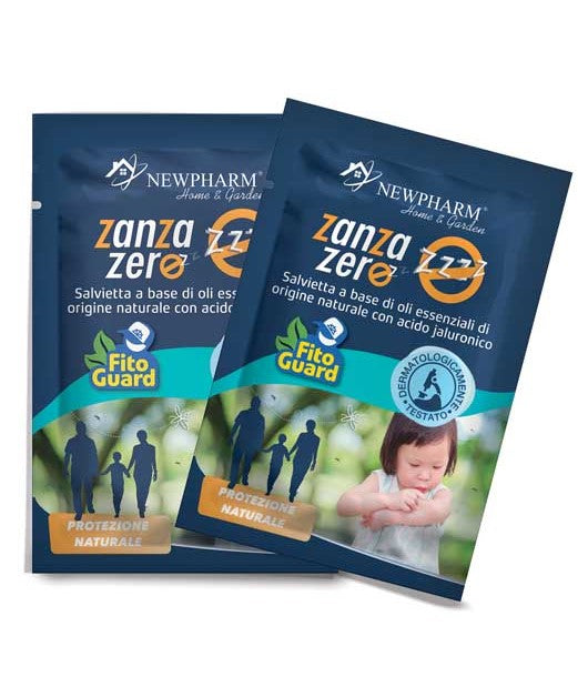 SALVIETTE ZANZA ZERO REPELLENTI ZANZARE