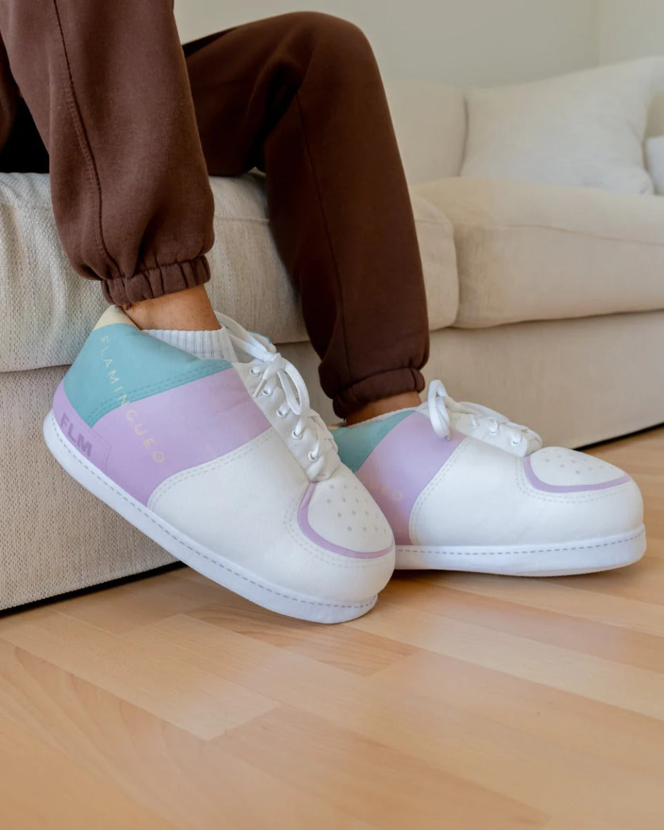 CIABATTE PANTOFOLE GIGANTI MULTICOLOR POMPIDUIS