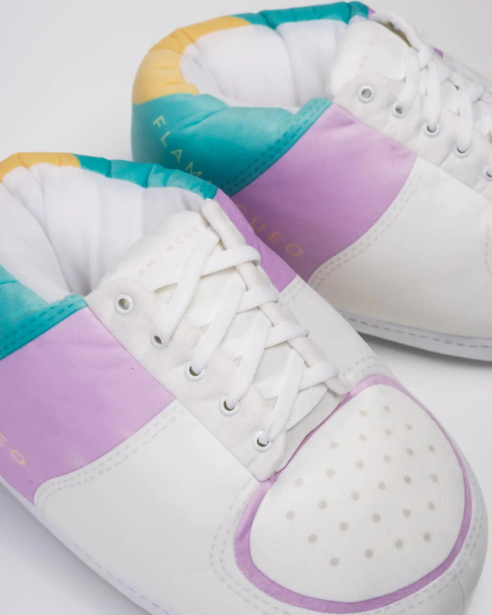 CIABATTE PANTOFOLE GIGANTI MULTICOLOR POMPIDUIS