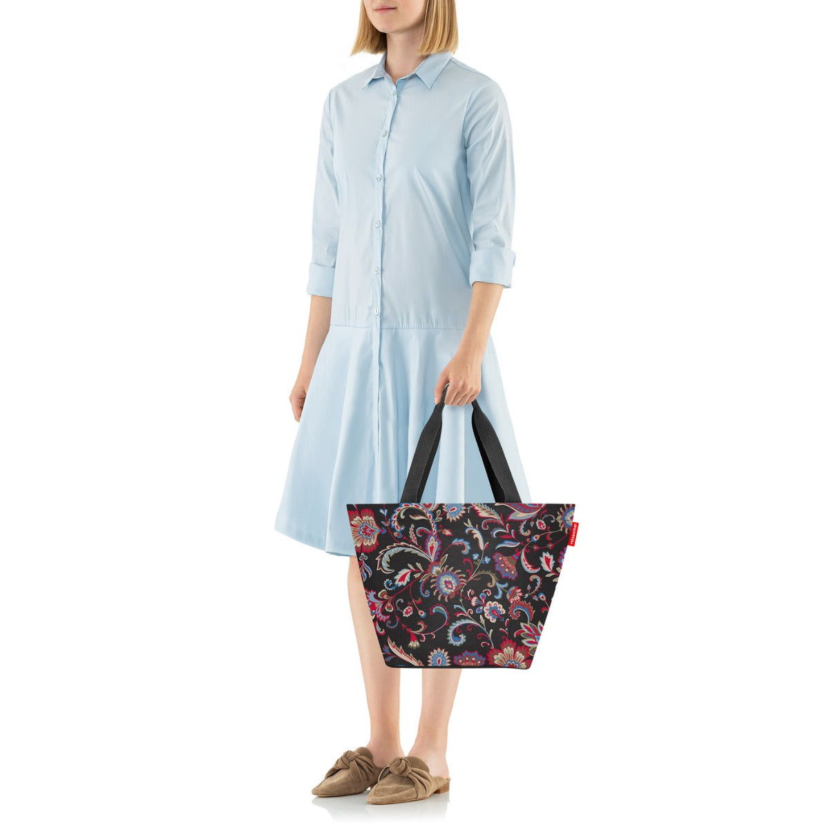 BORSA PER LA SPESA SHOPPER M PAISLEY BLACK