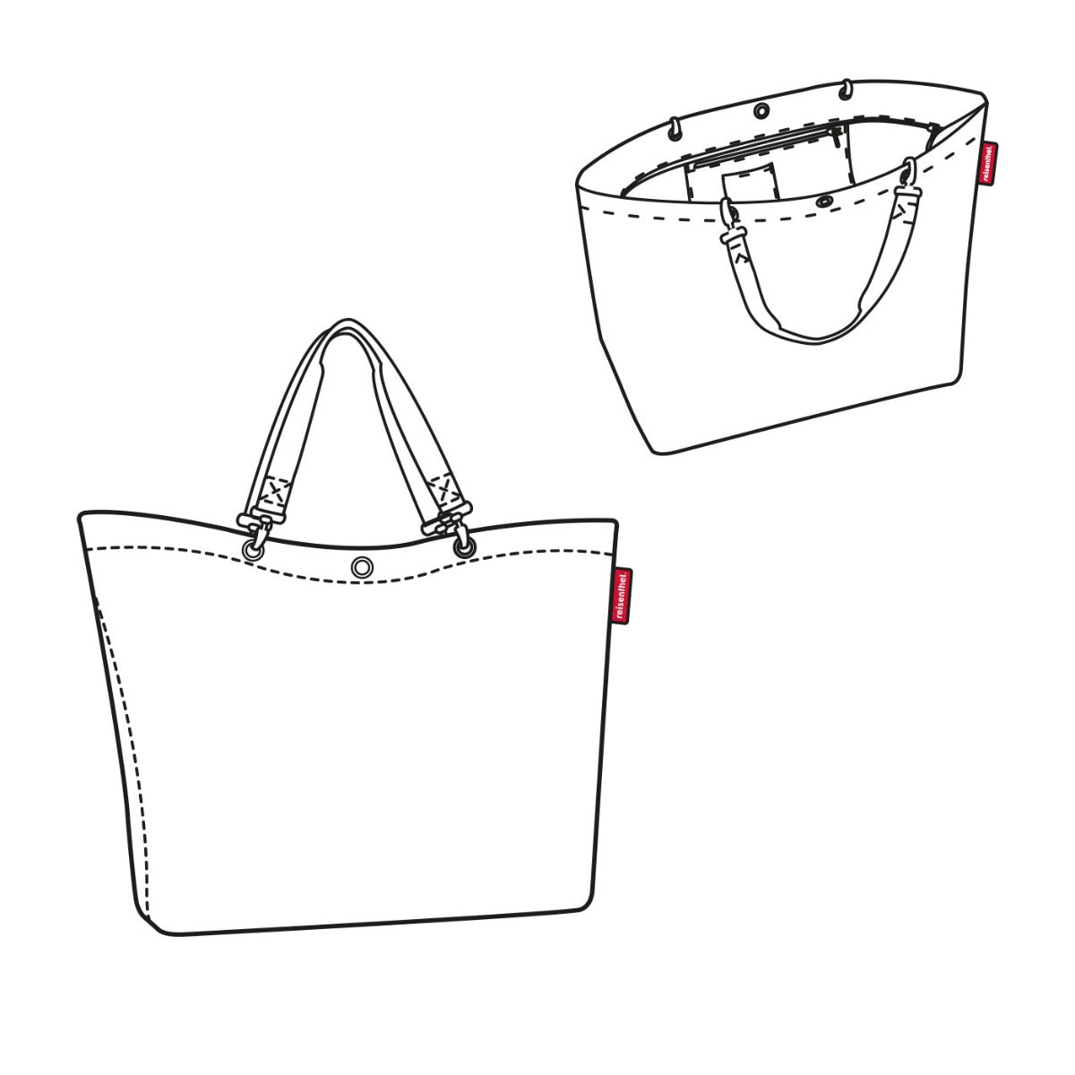 BORSA SHOPPER XL TWIST AZURE