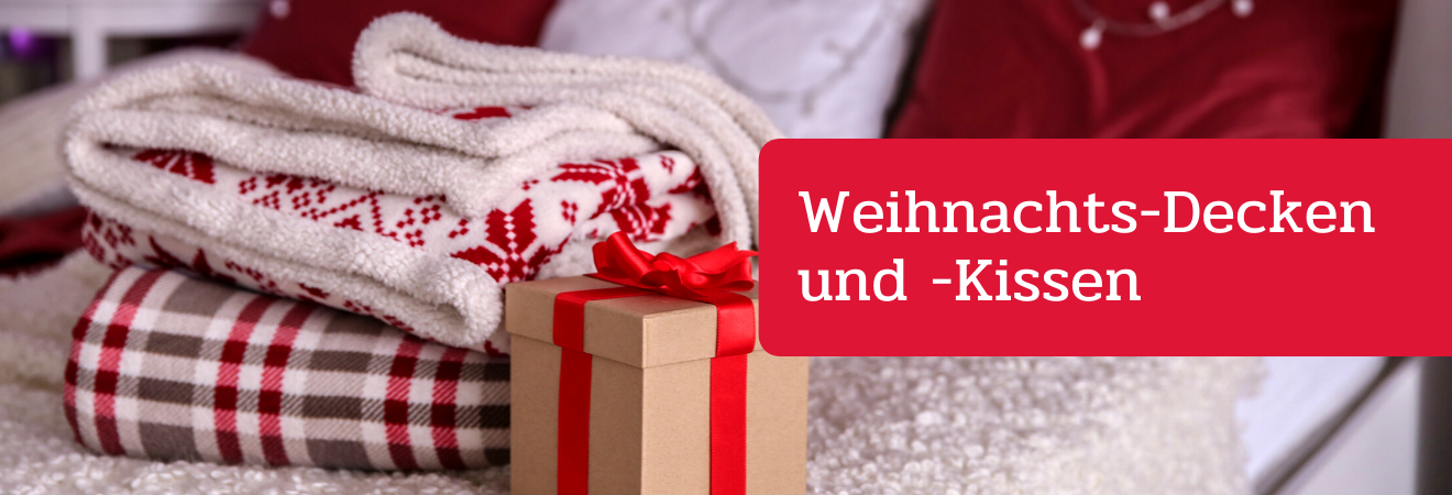 Weihnachts-Decken und -Kissen