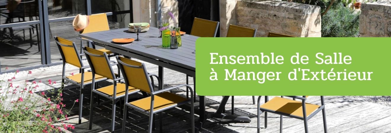 Ensemble de salle à manger d'extérieur