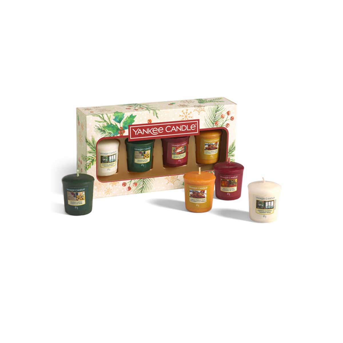 YANKEE CANDLE Gift Set Xmas 2020 4 Kerzen Votiv Mix Geschenke
