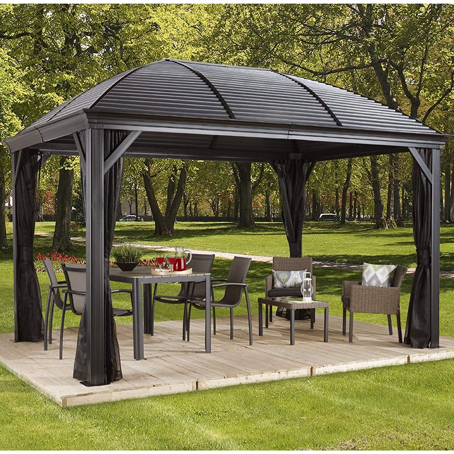 Gazebo Tetto Rigido Miglior gazebo da giardino tetto rigido (2020