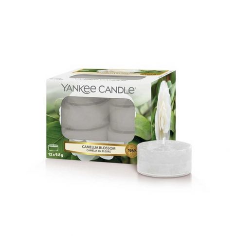Yankee Candle Tea Light Candele Profumate 12 Pezzi Christmas Cookie Cera Bianco 8.6x8.5x6.3 cm