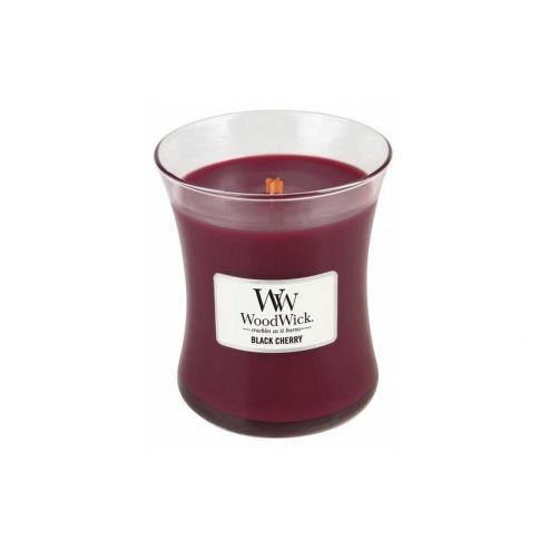 Woodwick Candela Clessidra Media Medium Jar Black Cherry