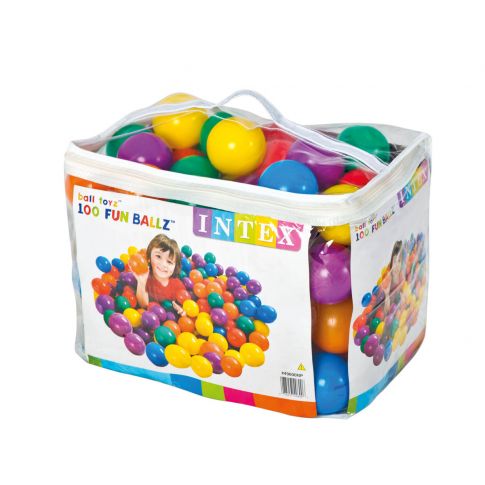 100 Palline di Plastica Colorate per Bambini Intex 49600