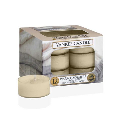 Yankee Candle Tea Light Candele Profumate 12 Pezzi Christmas Cookie Cera Bianco 8.6x8.5x6.3 cm