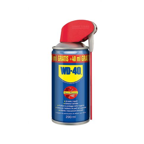 WD-40 Prodotto Multifunzione Lubrificante Spray con Sistema Professionale  Doppia Posizione, 250 ml + 40 ml