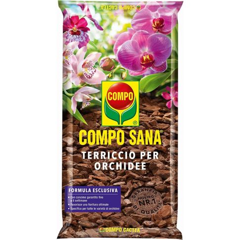 Compo Sana Terriccio Per Orchidee Sacco 2,5 Lt Compo Cactea.